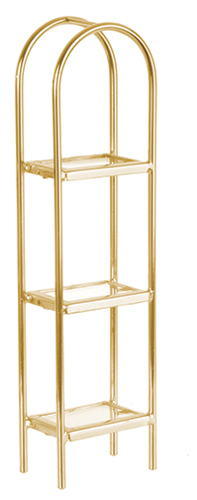 Brass and Glass Etagere